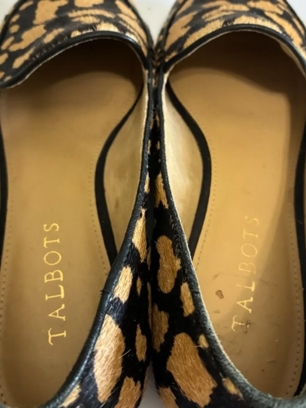 Talbots Leopard Calf Hair Leather Loafers Women’s 7M